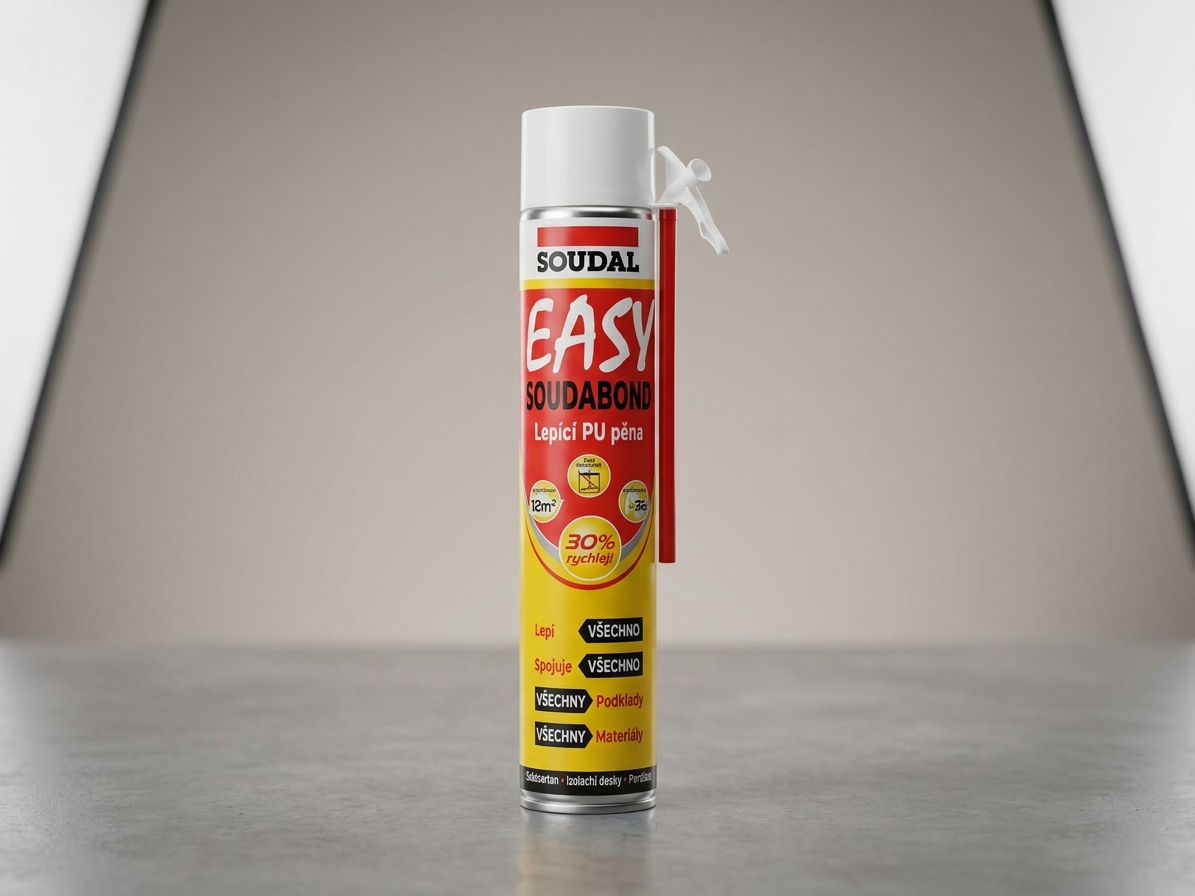 Pěna lepicí Soudal SOUDABOND EASY trubičková 750 ml