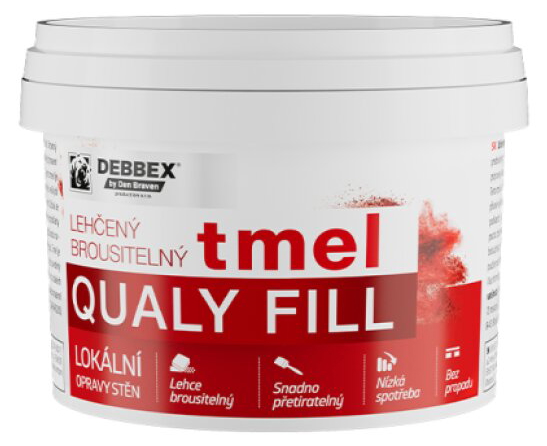 Lehčený brousitelný tmel Qualy Fill 5 l