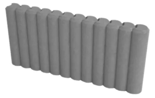 Obrubník palisádový DITON 500x60x250 mm přírodní
