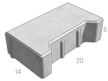 Dlažba DITON Íčko 60 mm krajovka přírodní
