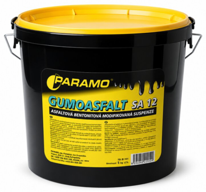 Suspenze asfaltová gumoasfalt SA 12 – 5 kg černá