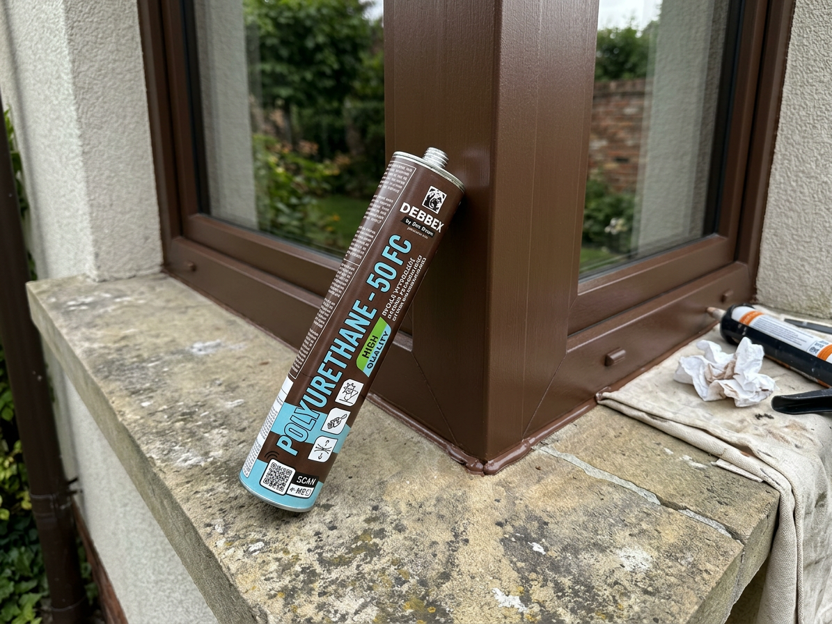 Tmel polyuretanový Den Braven PU 50 FC hnědý 300 ml