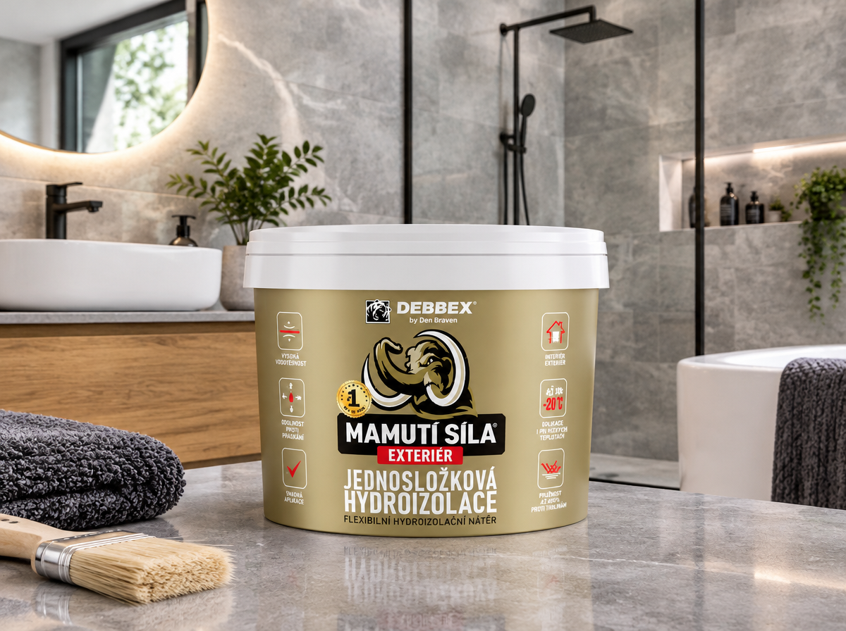 Jednosložková hydroizolace EXTERIÉR MAMUTÍ SÍLA 5 kg