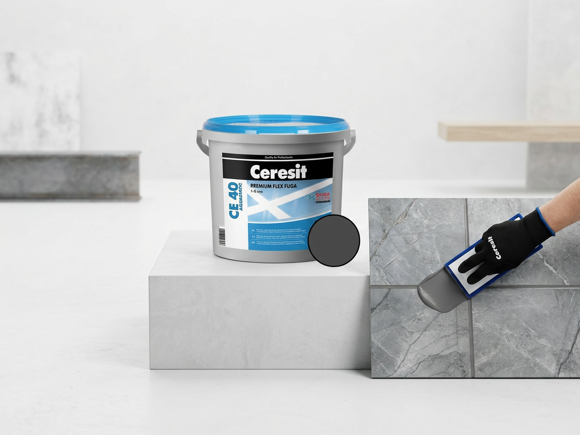 Hmota spárovací Ceresit CE 40 Aquastatic graphite 5 kg