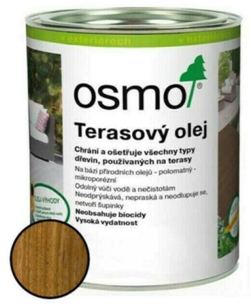 Olej terasový Osmo 007 teak bezbarvý 2,5 l