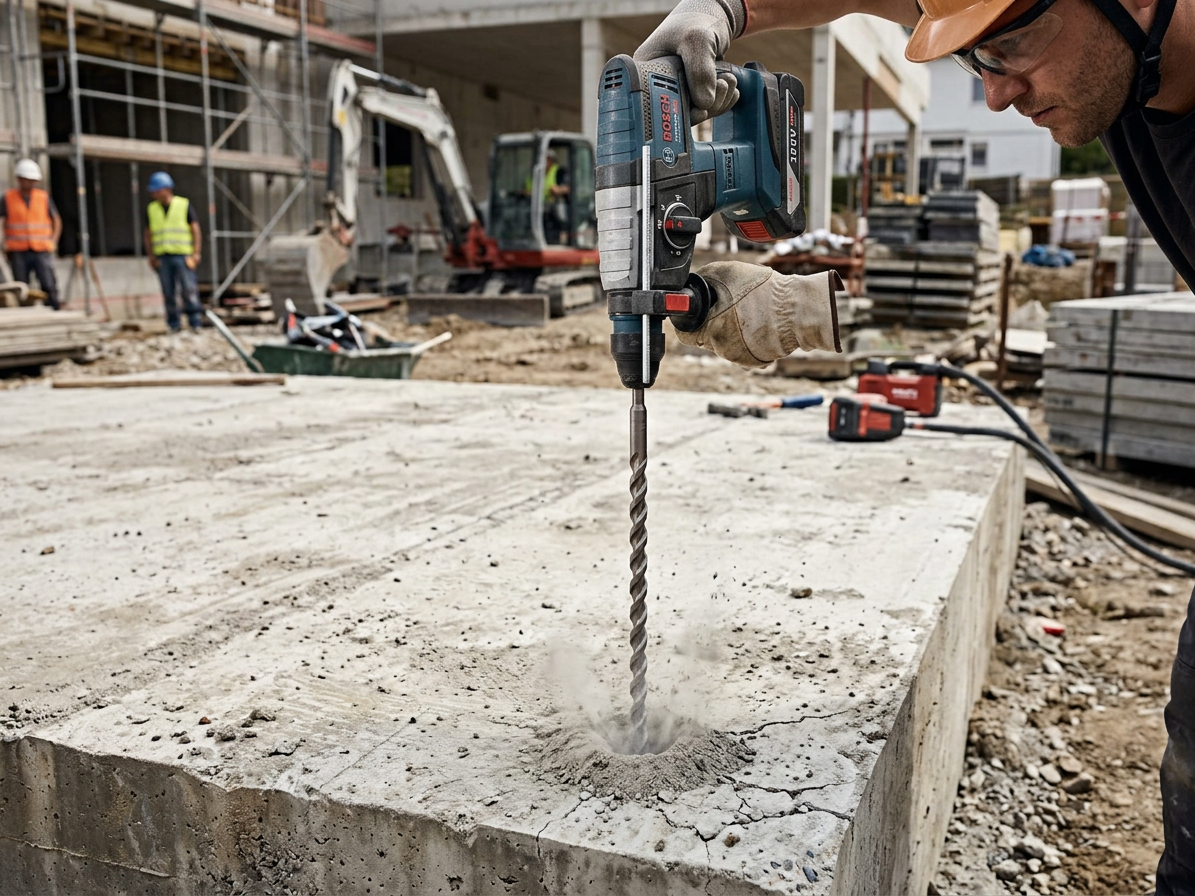 Vrták SDS + s vidiovým křížovým hrotem pro zdivo a beton 20 x 450 mm
