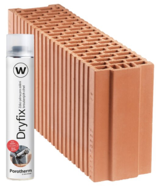 Cihla Porotherm Profi Dryfix P10 - broušená/80×497×249 mm