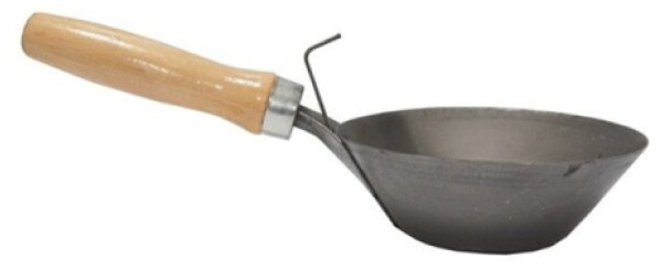 Naběračka s rukojetí ocelová 210 mm