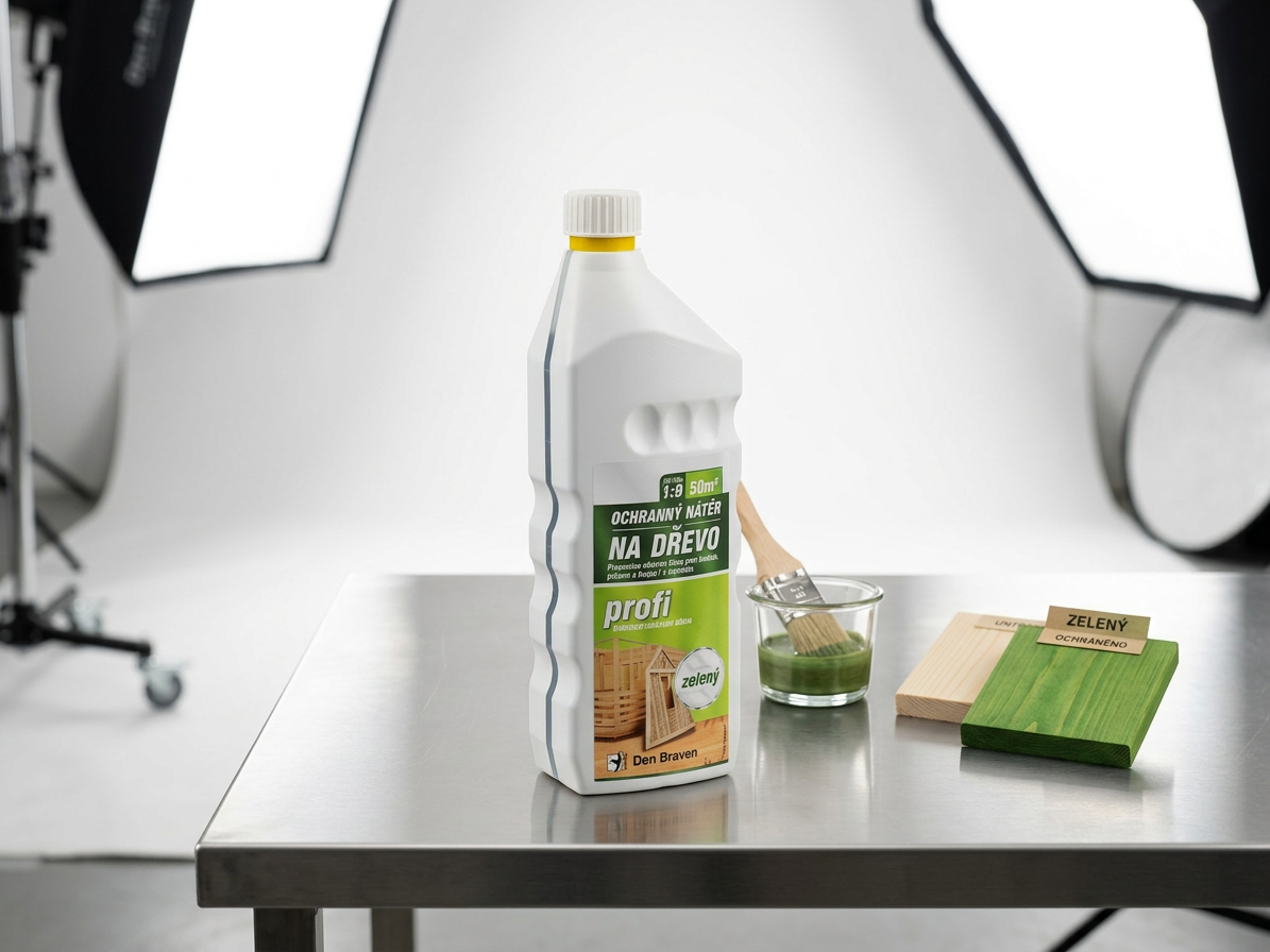Ochranný nátěr na dřevo PROFI 1 kg zelený