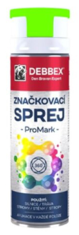 Značkovací sprej PRO MARK zelená 500ml
