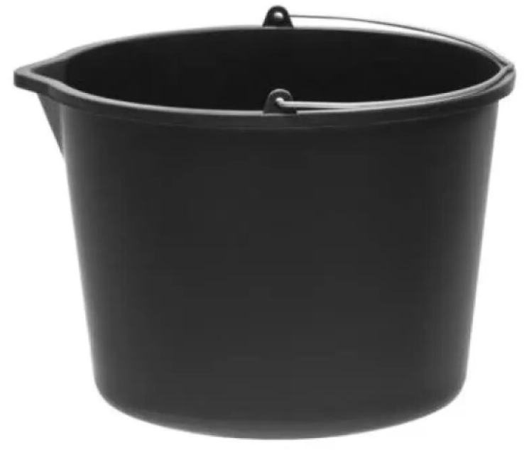 Vědro stavební s výlevkou 12L