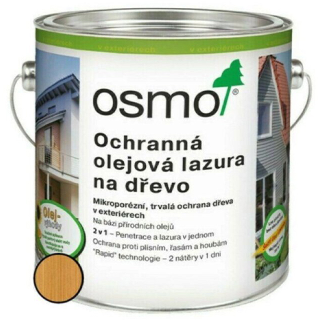 Lazura olejová ochranná Osmo 702 modřín 0,75 l