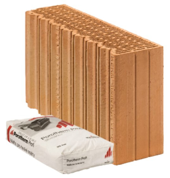Cihla Porotherm EKO+ Profi R P8 - broušená rohová/500×125×249 mm