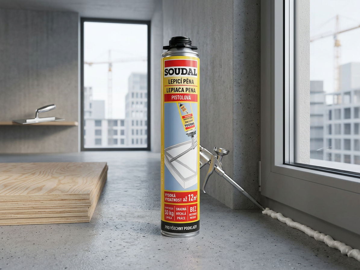 Pěna lepicí Soudal pistolová 750 ml