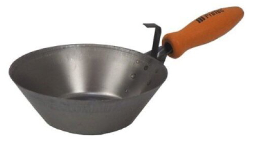 ProTec naběračka ocelová s dřevěnou rukojetí 180 mm