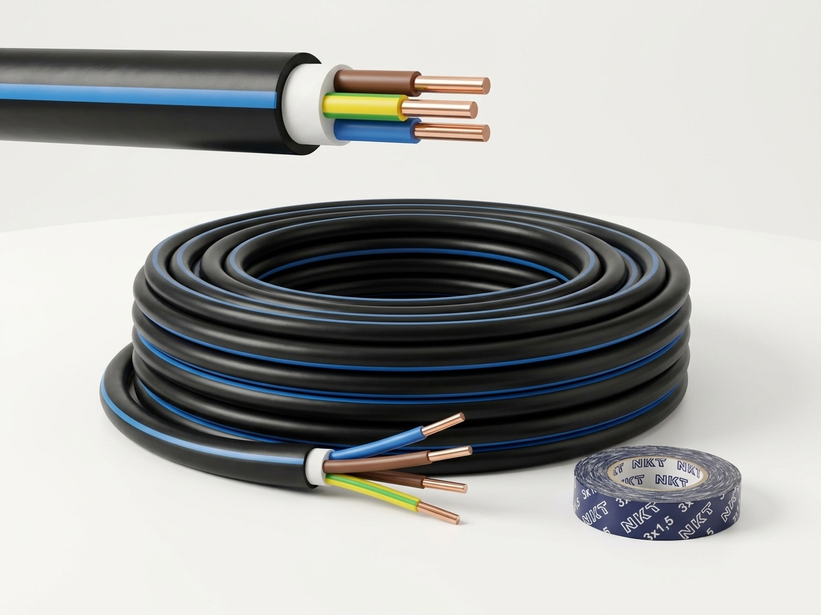 Kabel CYKY-J 3× 1,5 RE (100 m/bal.)