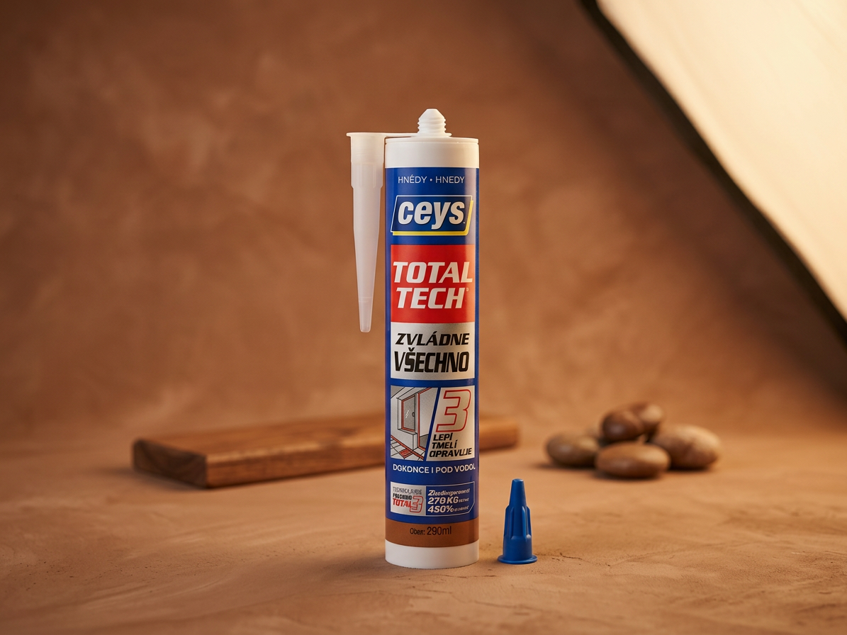 Tmel lepicí Ceys TOTAL TECH Express hnědý 290 ml