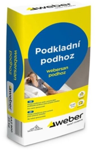 Postřik sanační cementový webersan podhoz 25 kg