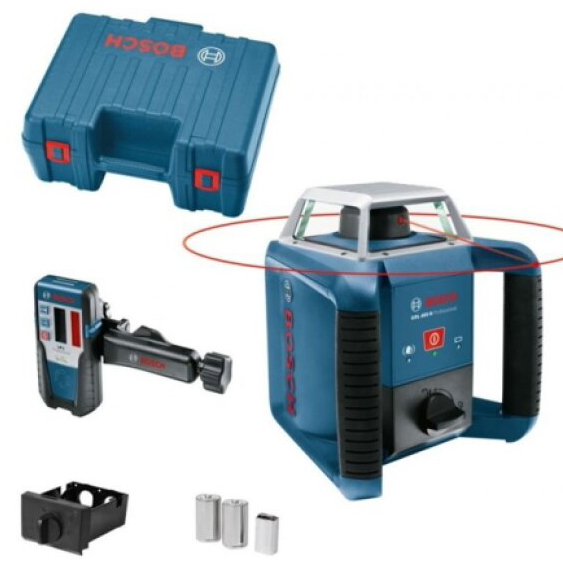Rotační laser BOSCH GRL 400 H + LR 1 + příruční kufr