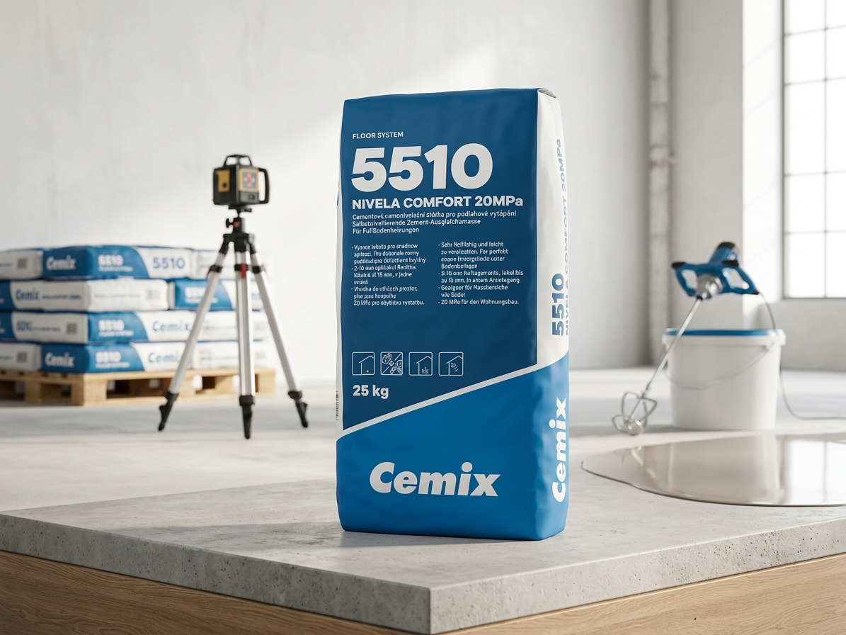 Stěrka samonivelační Cemix 5510 Nivela Comfort – 25kg