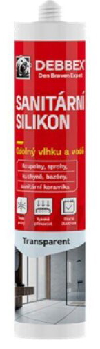 Sanitární silikon transparentní Den Braven 280 ml