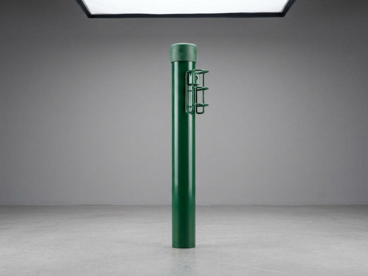 Sloupek kulatý Ideal Zn + PVC s příchytkou zelený (průměr 48mm-výška 2,6m)