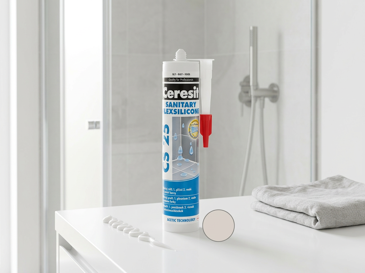Tmel silikonový sanitární Ceresit CS 25 silver 280 ml
