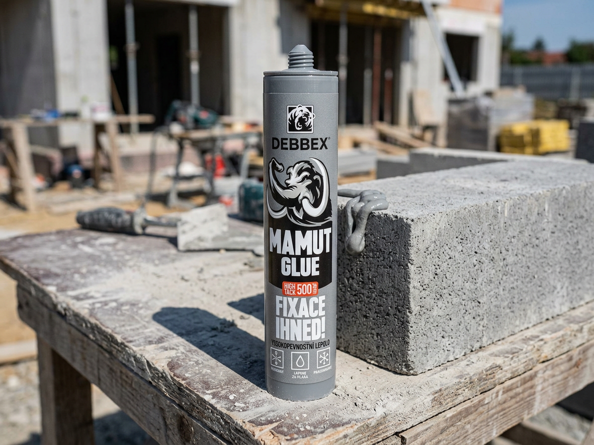 Lepidlo Den Braven MAMUT GLUE High Tack šedý 290 ml
