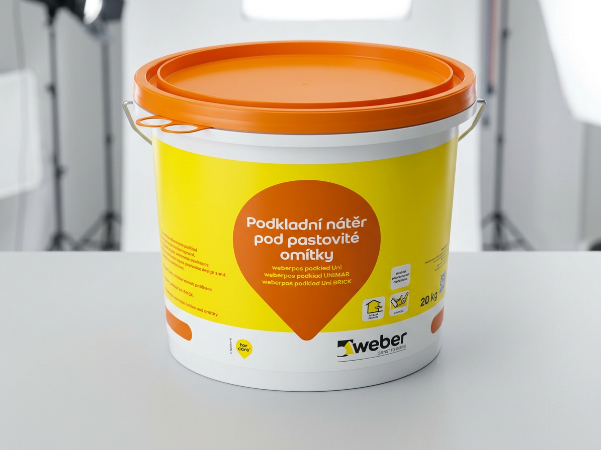 Nátěr základní oranžový weberpas podklad UNI 20 kg