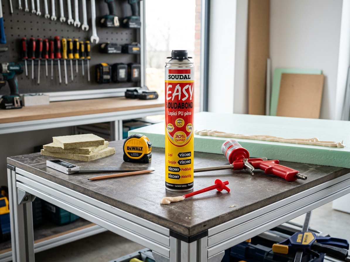 Pěna lepicí Soudal SOUDABOND EASY trubičková 750 ml