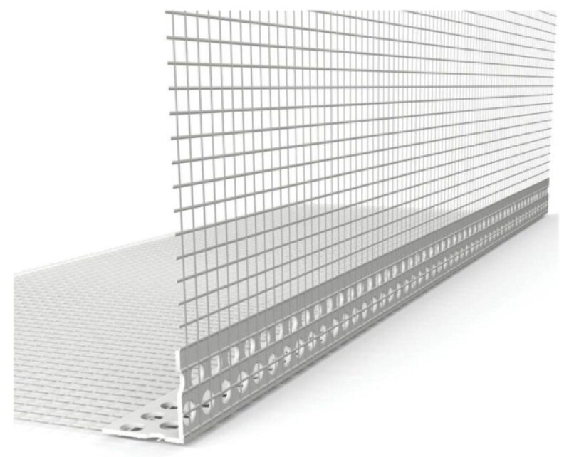 Profil rohový PVC s tkaninou 100 mm 2,5 m
