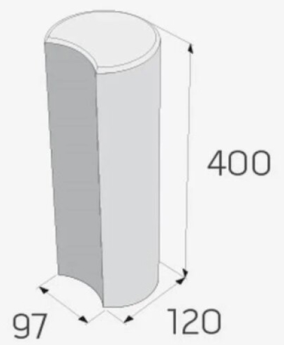 Palisáda Paso PRESBETON NOVA PA 2/40 přírodní 97×120×400 mm