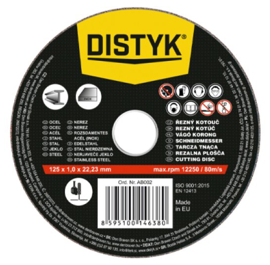 Řezný kotouč DISTYK 150 x 1,6 mm