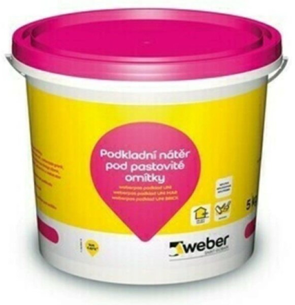 Nátěr základní oranžový weberpas podklad UNI 5 kg
