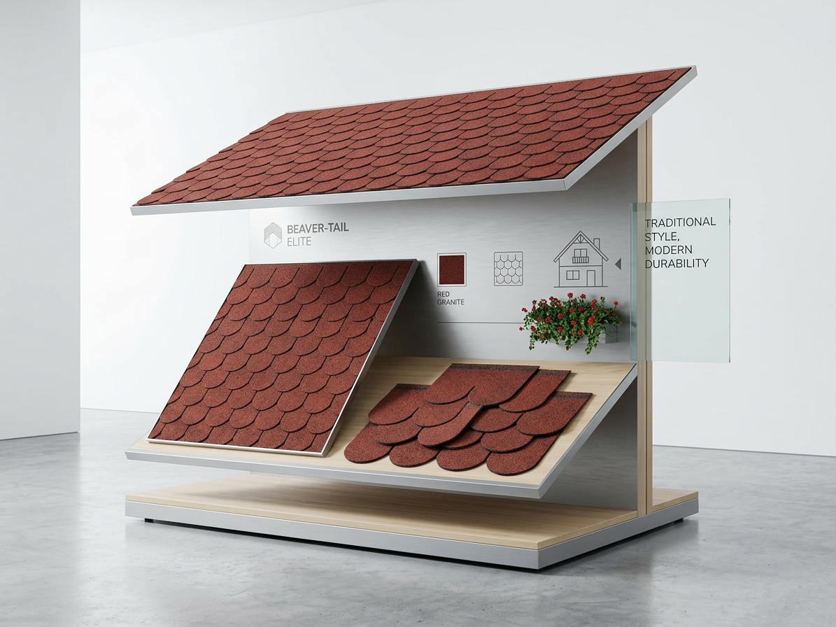 Šindel asfaltový IKO Superglass Biber 10 cihlově červená (3 m²/bal.)