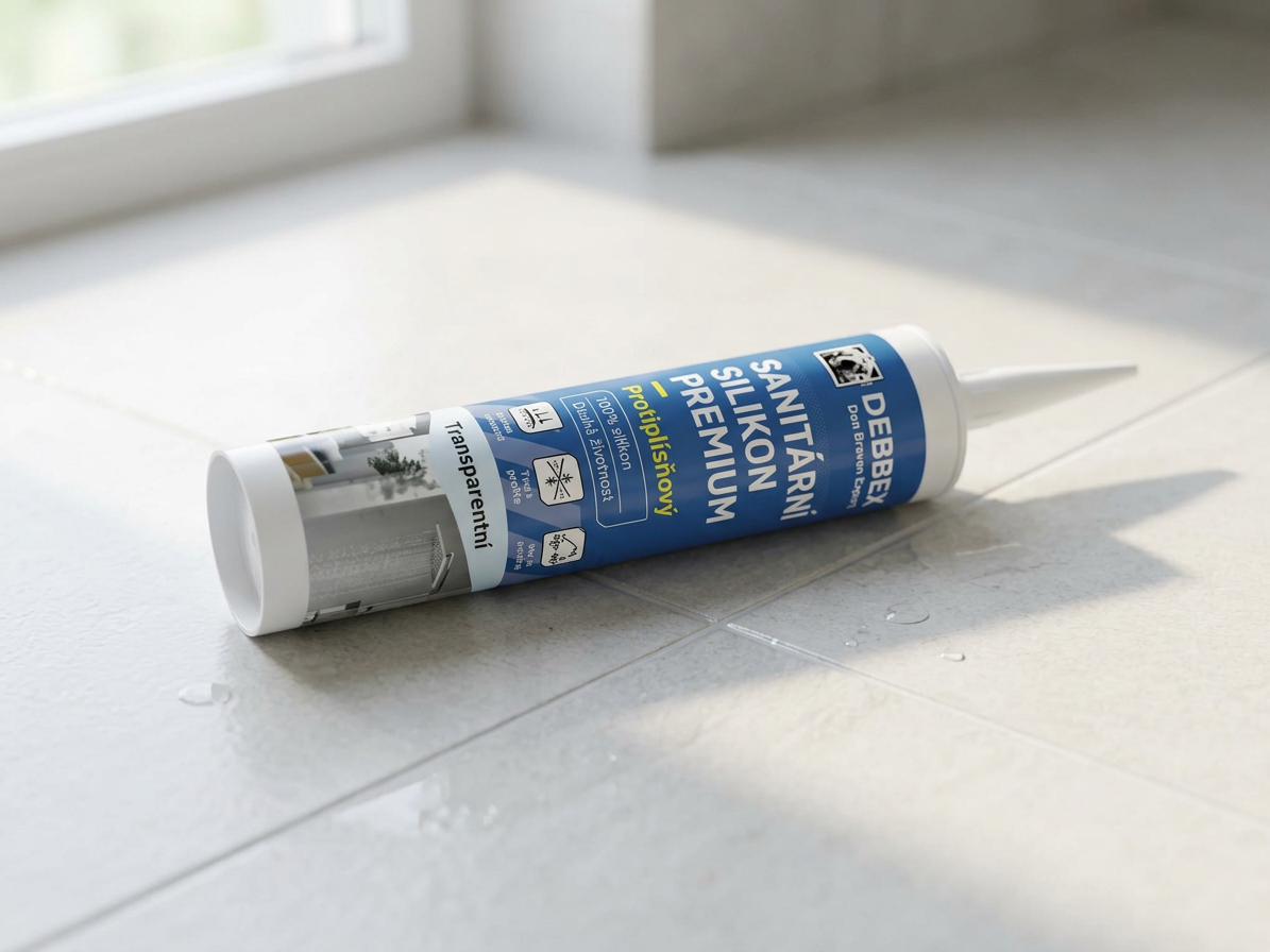 Silikon sanitární Den Braven PREMIUM transparent 280 ml