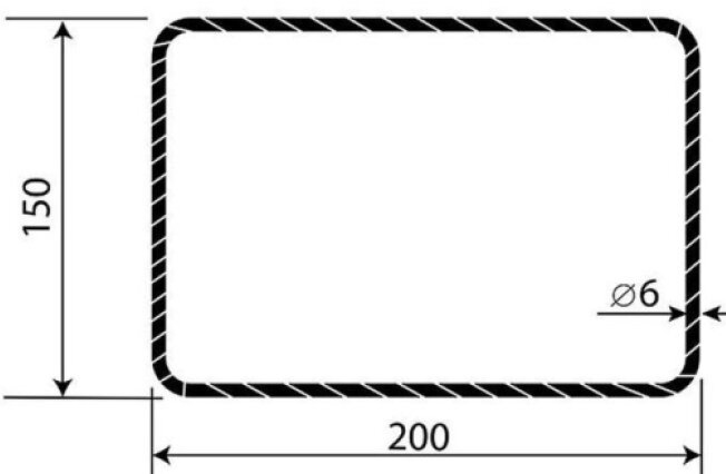 Třmínek R6 200x150 mm (50 ks/bal.)