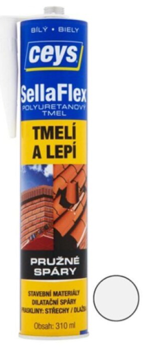 Tmel polyuretanový Ceys SellaFlex bílý 310 ml
