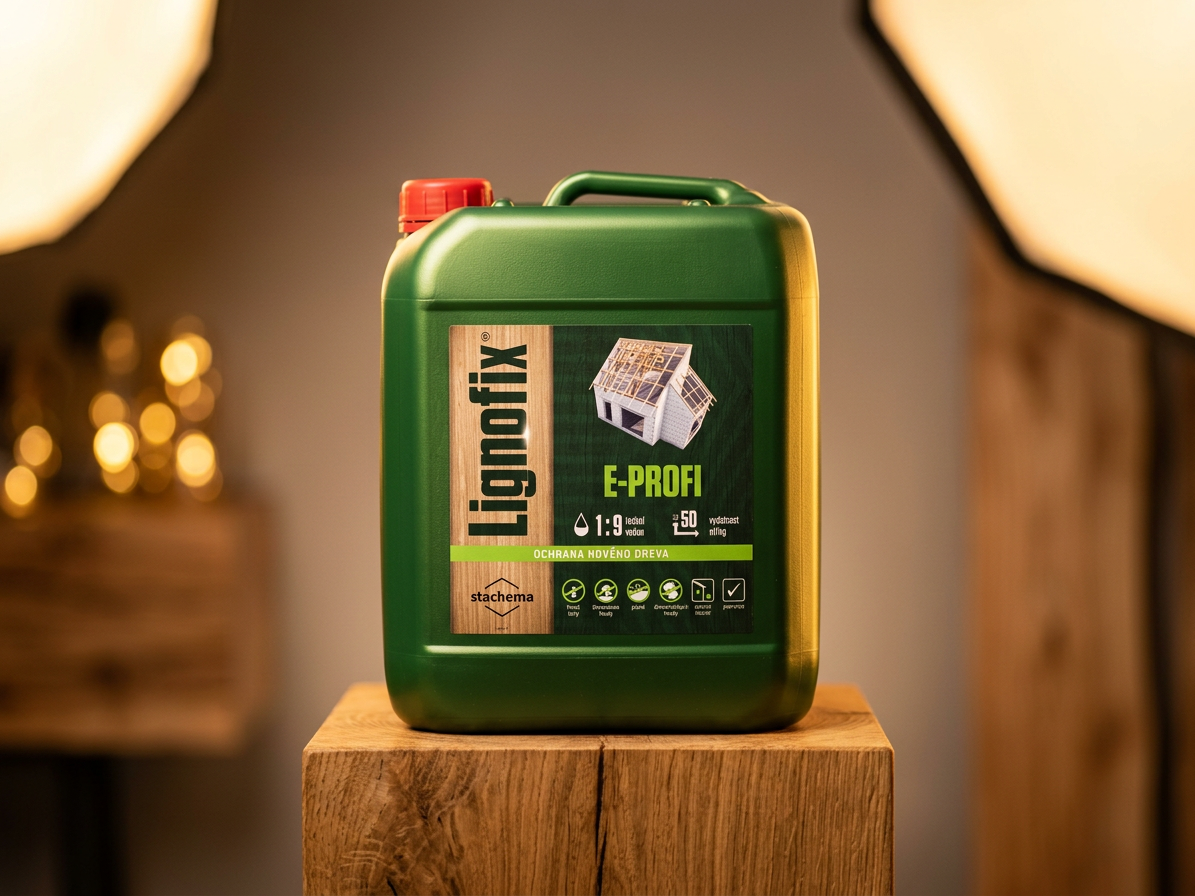 Ochrana dřeva Lignofix E-Profi hnědý 5 kg