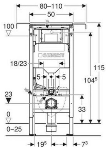 Modul instalační Geberit Duofix pro závěsné WC (111.355.00.6)
