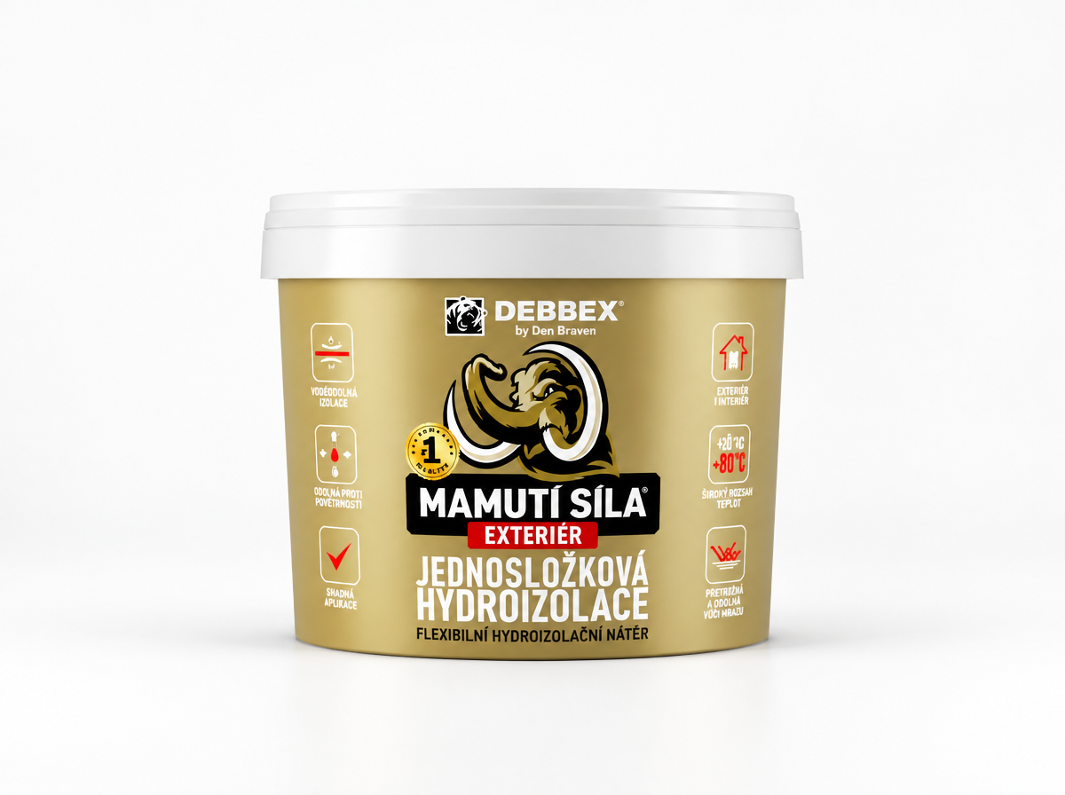 Jednosložková hydroizolace EXTERIÉR MAMUTÍ SÍLA 5 kg