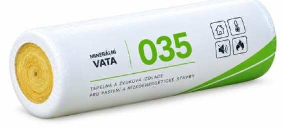 Minerální izolační vata 035 tl.200 mm (3,84 m²/bal.)