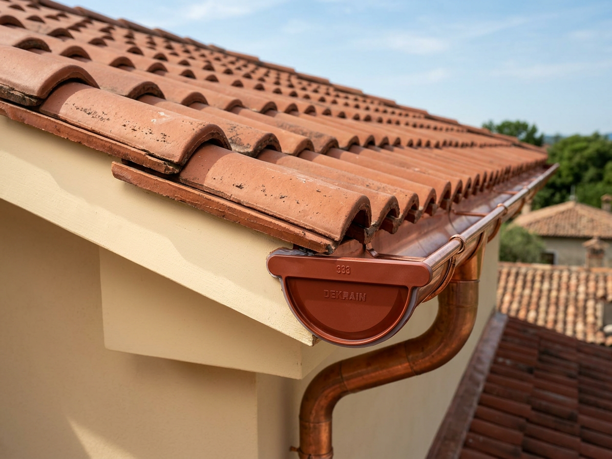Čelo žlabu velké Robust 330 RAL 3009 ocelově červená