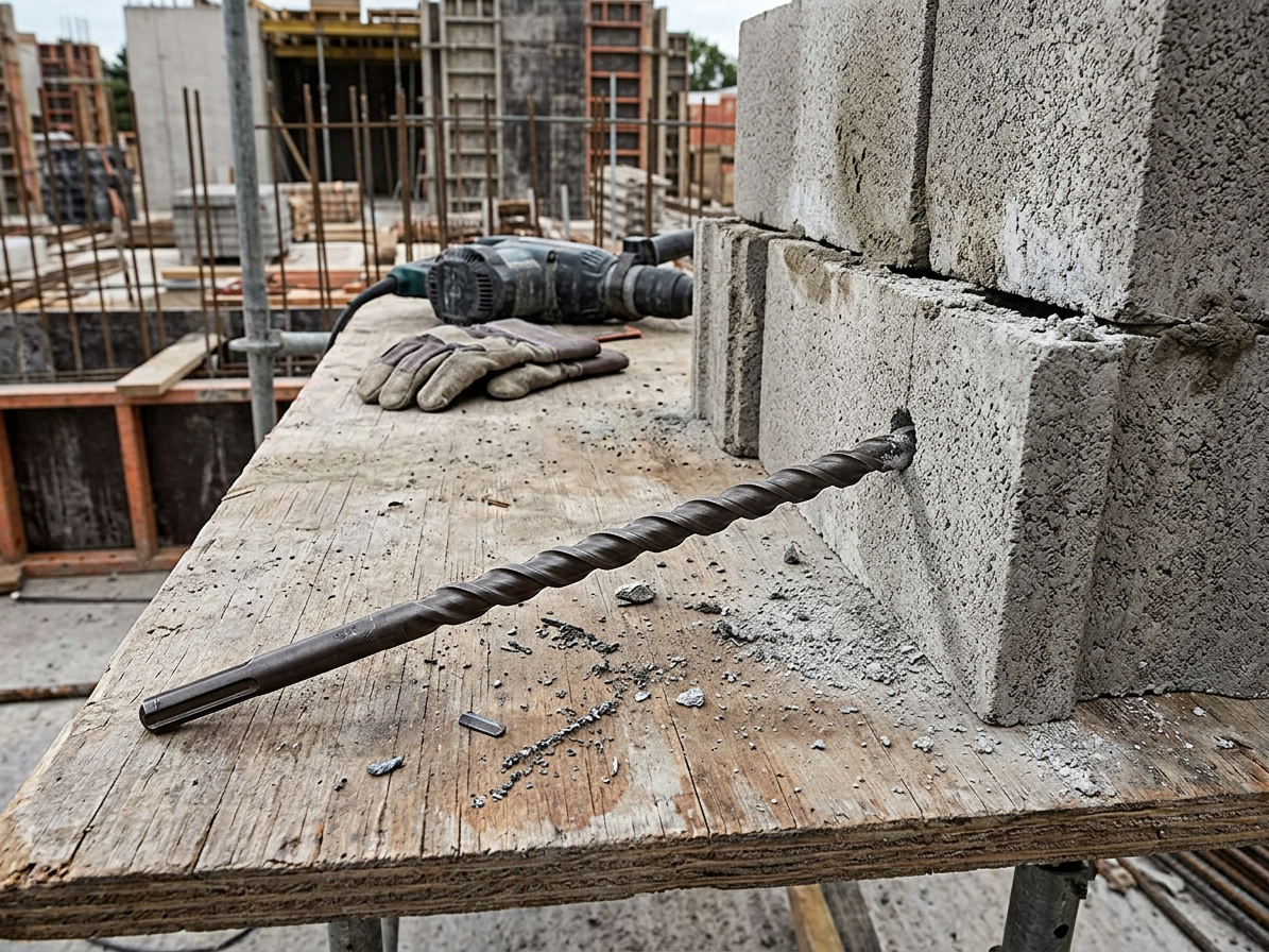 Vrták SDS + s vidiovým křížovým hrotem pro zdivo a beton 14 x 460 mm