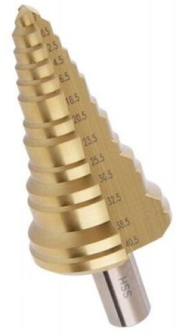 Vrták stupňový HSS do kovu 7 – 40,5 mm 13 stupňů