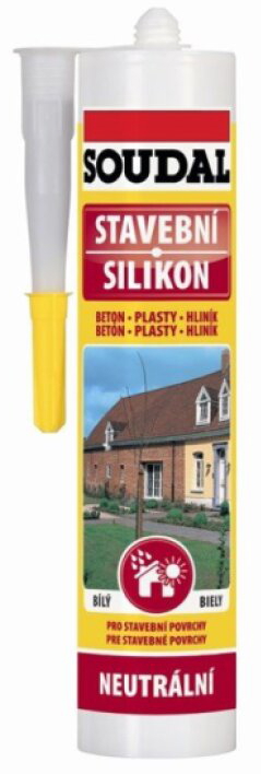 Silikon stavební Soudal transparentní 300 ml