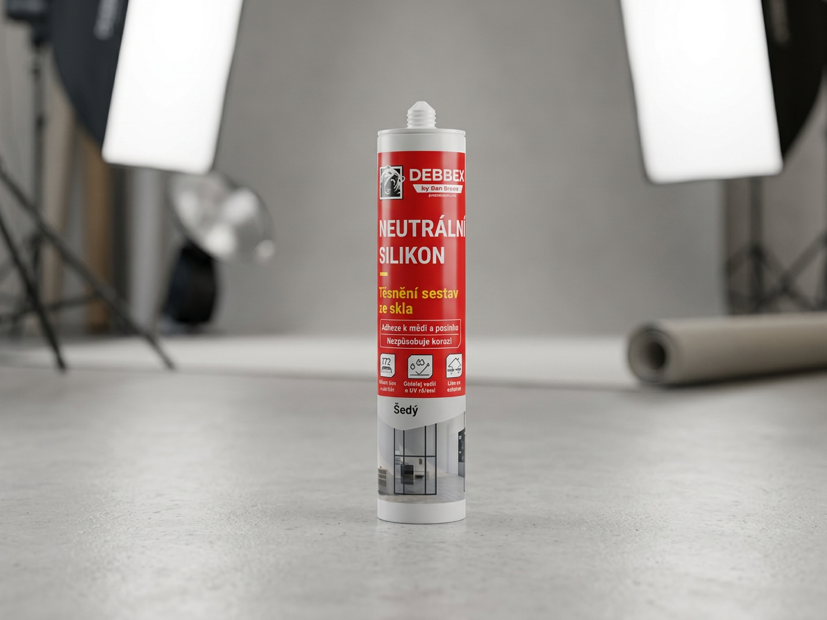 Silikon neutrální Den Braven šedý 280 ml