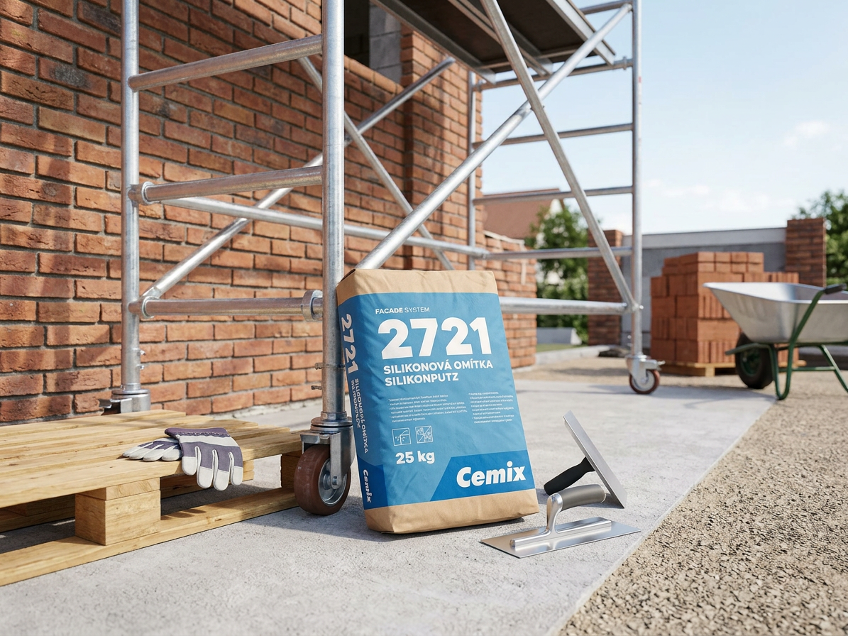 Omítka silikon Cemix 2721 - 25 kg zatíraná 2 mm