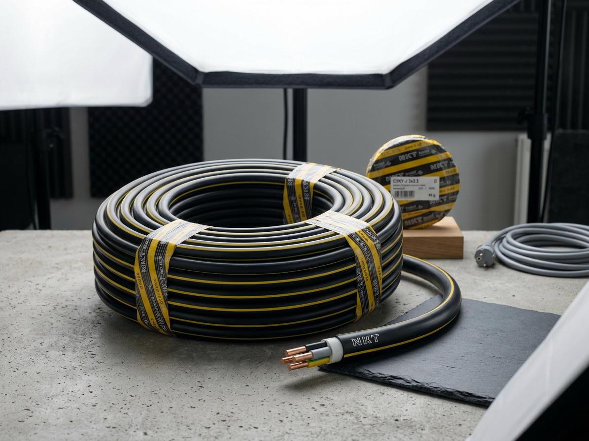 Kabel CYKY-J 5× 2,5C RE (50 m/bal.)