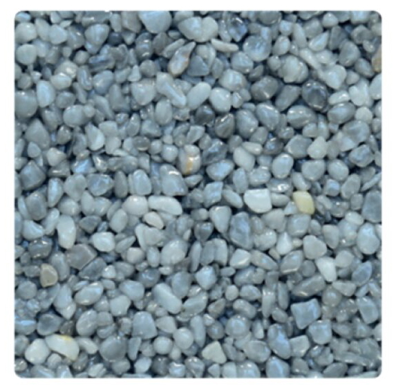 Mramorové kamínky šedé světlé 3 – 6 mm 25 kg